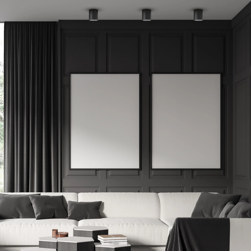 Spot soffitto nero rotondo Ø11cm E27 60W George Milagro