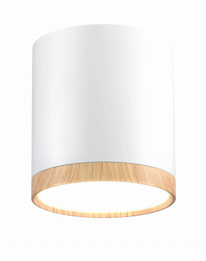 Spot soffitto Candellux TUBA LED 5W 4000K bianco legno