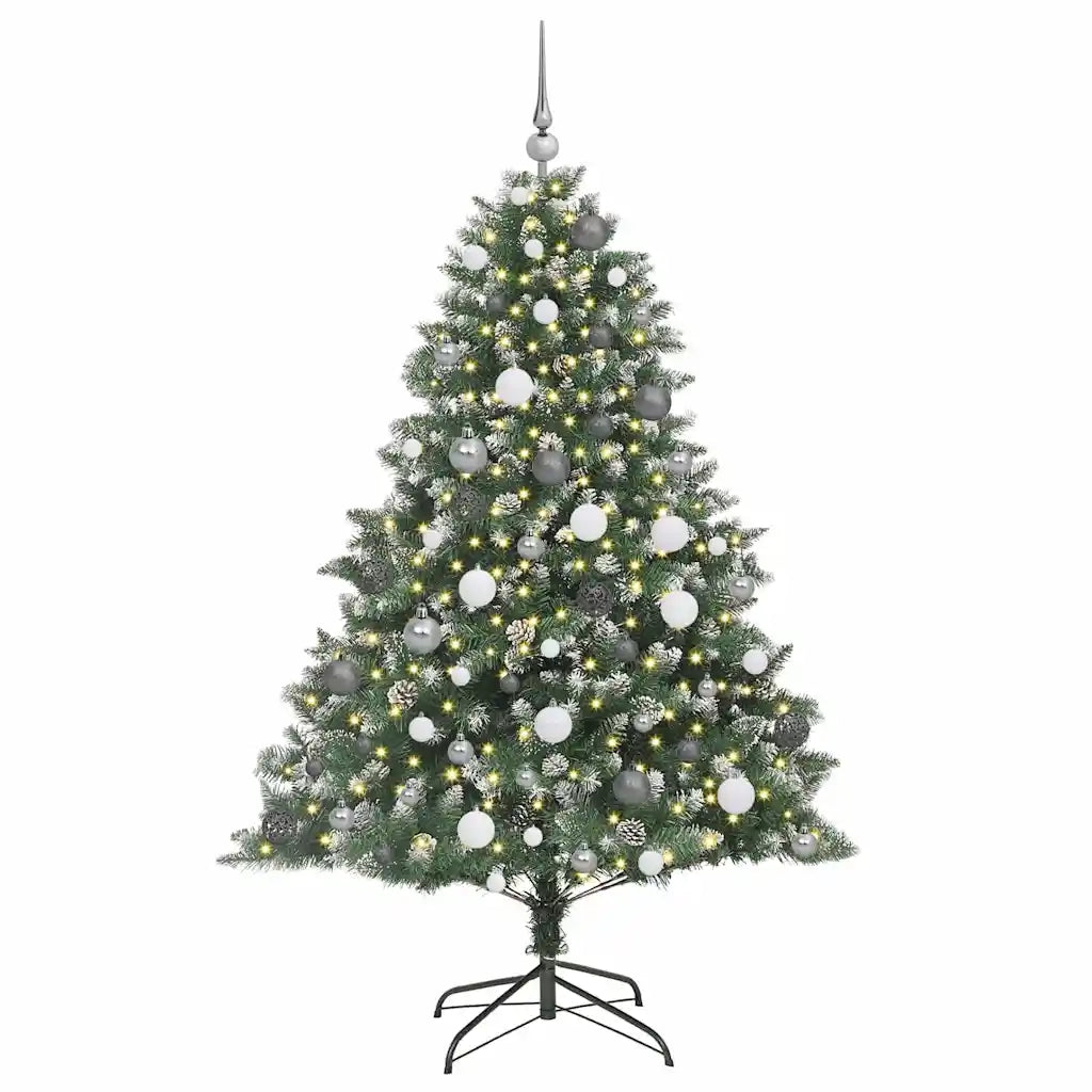 Albero di Natale artificiale con 300 LED Verde 180 cm