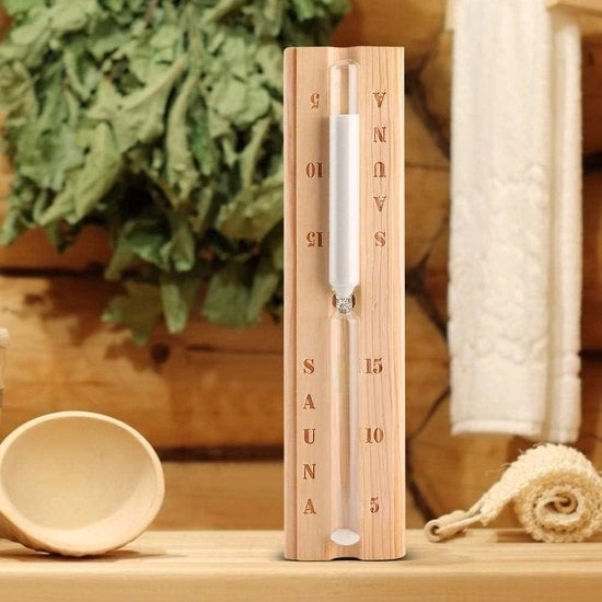Sauna a Vapore con Timer a Sabbia per Parete Classica 15 Minuti con Ora a Sabbia in Vetro per Saune Spas