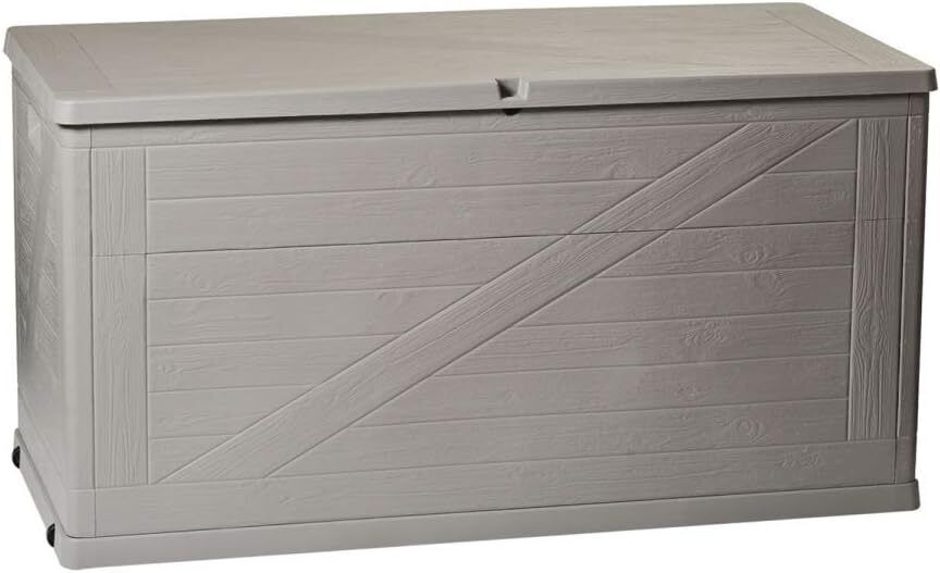 Toomax Baule Multiuso Wood da Esterni 420L rifinitura Effetto Legno cm 120x56x63h Art. 163