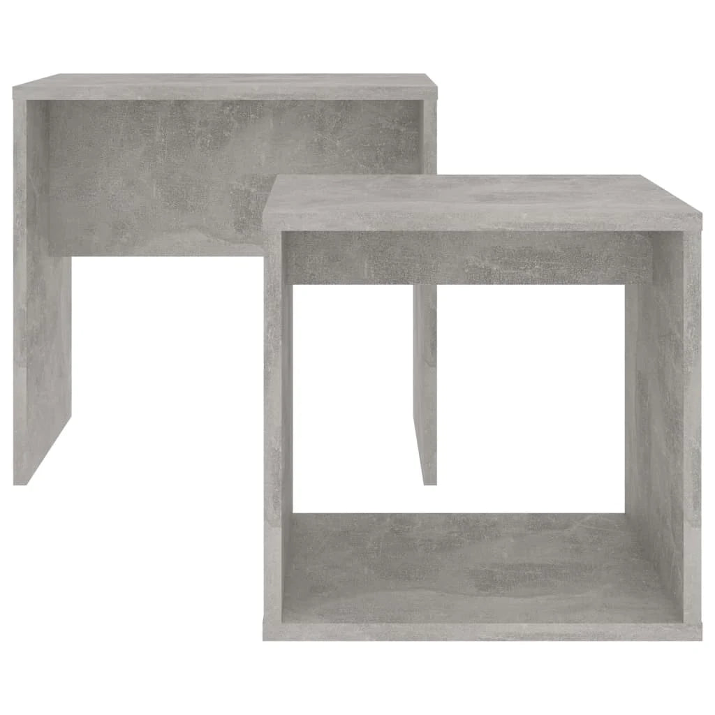 Set tavolino 48 x 30 x 45 cm in legno ingegnerizzato grigio 02_0042105