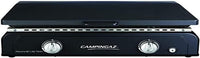 Camping Gaz Piastra Cottura Plancha BF LXD Twin, Nero Doppia Superficie di Cottura, Facile Pulizia e Resistenza alle Alte Temperature