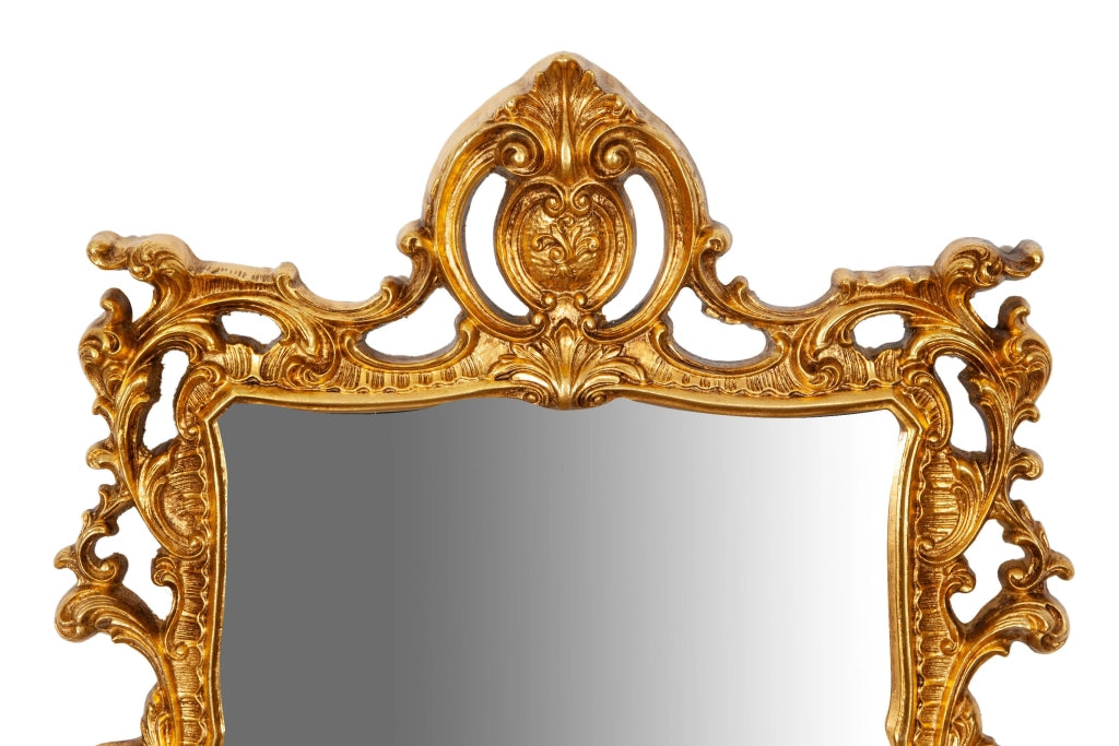 Biscottini SPECCHIERA DA PARETE IN LEGNO FINITURA FOGLIA ORO ANTICATO MADE IN ITALY