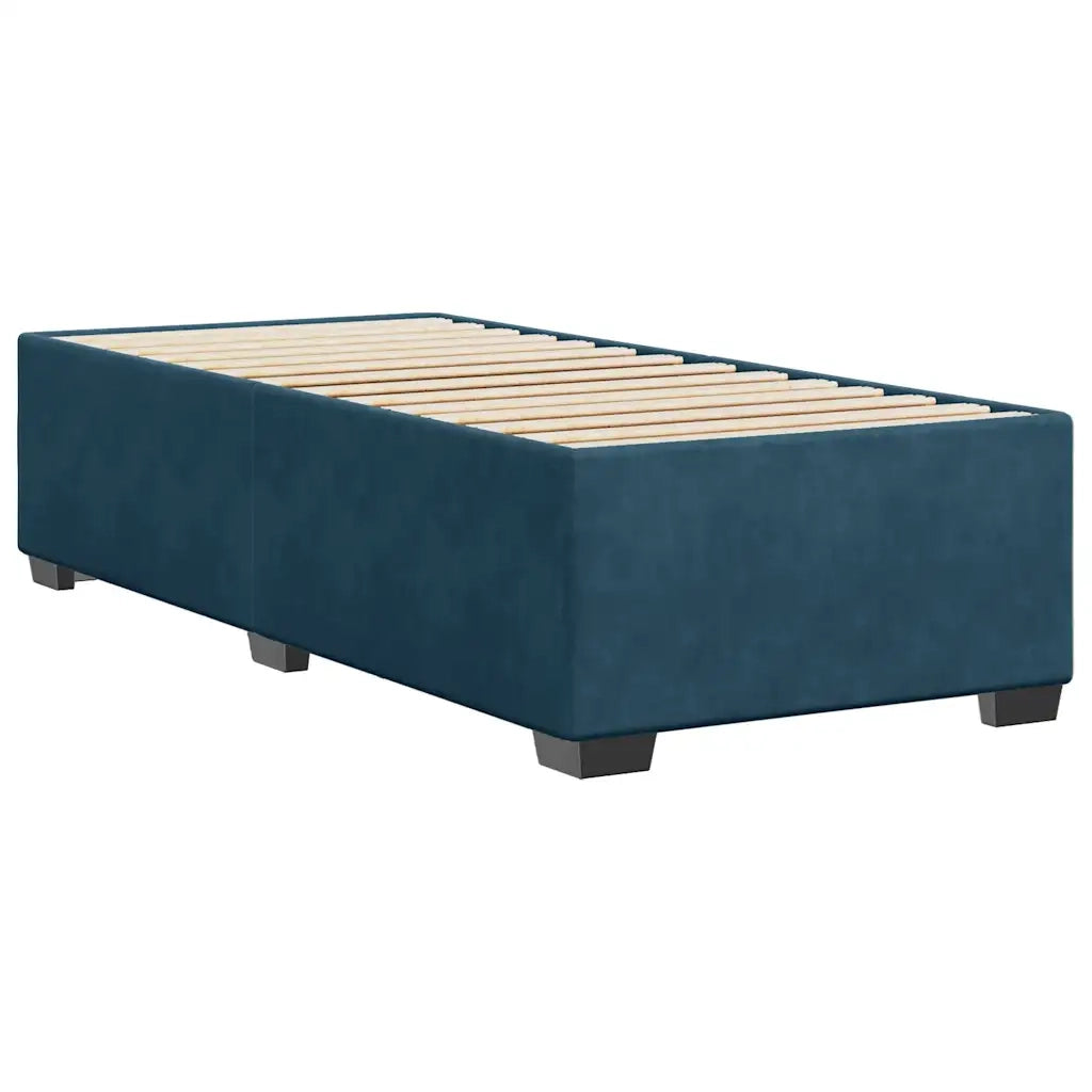 Giroletto-Struttura Letto Blu 80x200 cm in Velluto