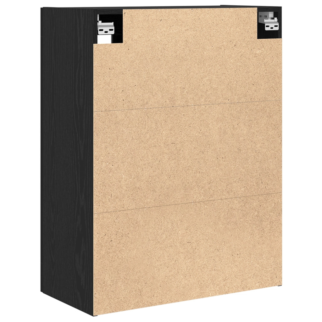 Armadio da Parete in Rovere Nero - 69.5x34x90 cm
