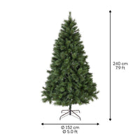ALBERO DI NATALE ONTARIO CM.240 ALTEZZA CON 1242 RAMI