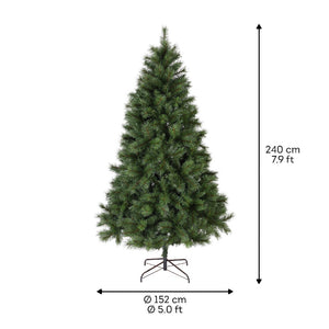 ALBERO DI NATALE ONTARIO CM.240 ALTEZZA CON 1242 RAMI