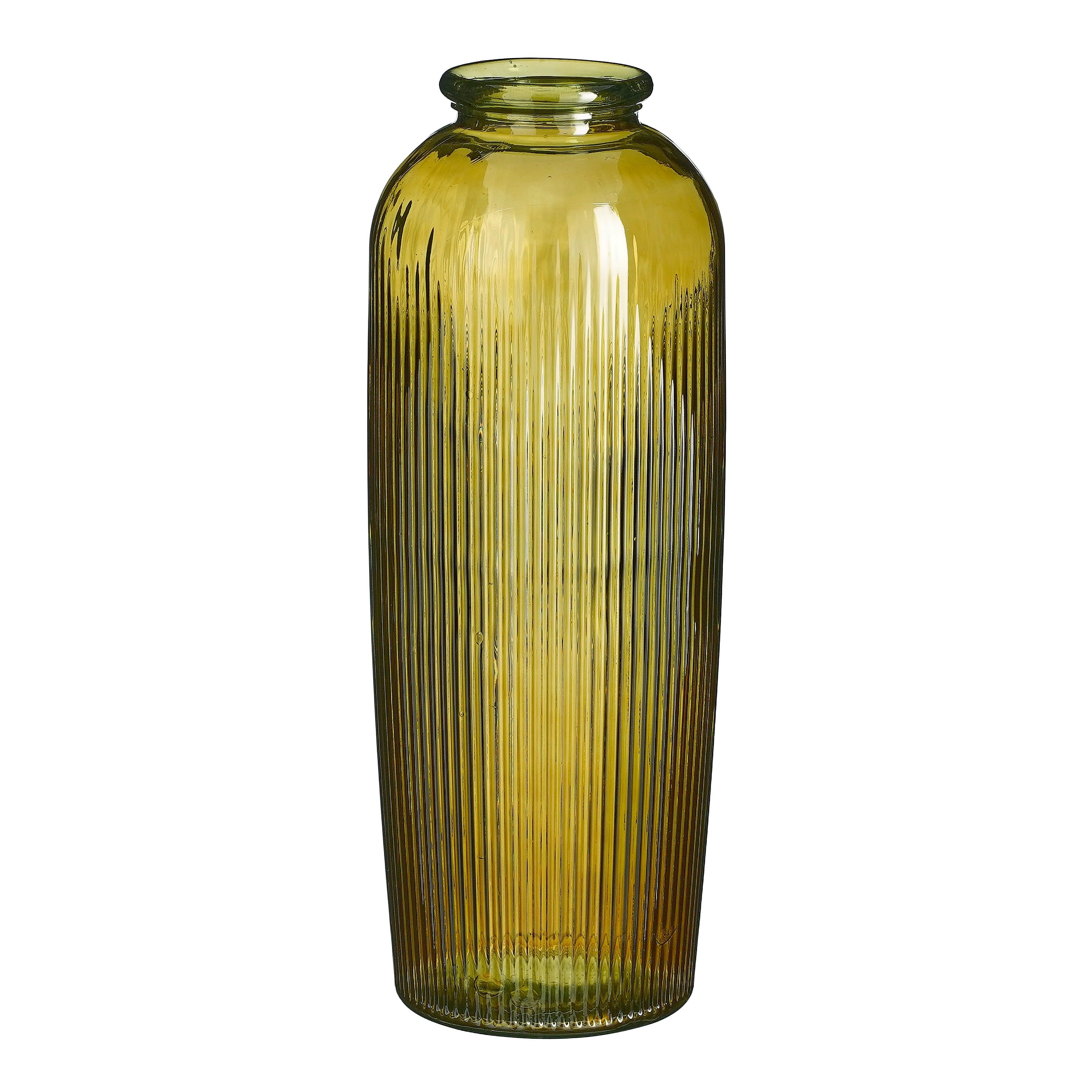 BOTTIGLIA ESMERALDA D.30XH70CM OCRA