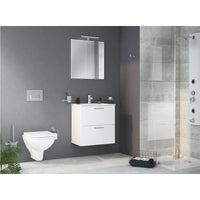 MOBILE BAGNO MIA 80X40CM BIANCA LUCIDA SOSPESO
