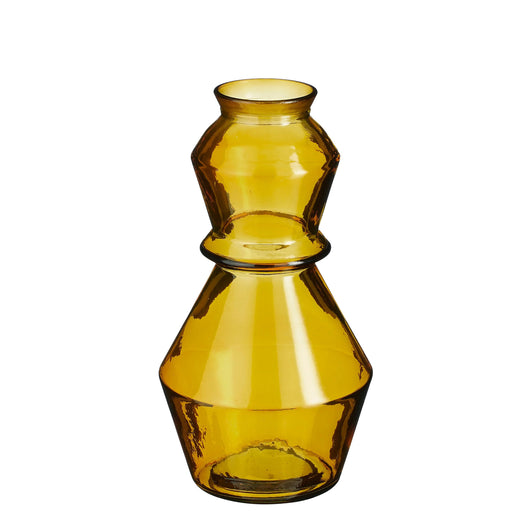 VASO ASHTON D.16XH30CM OCRA TRASPARENTE