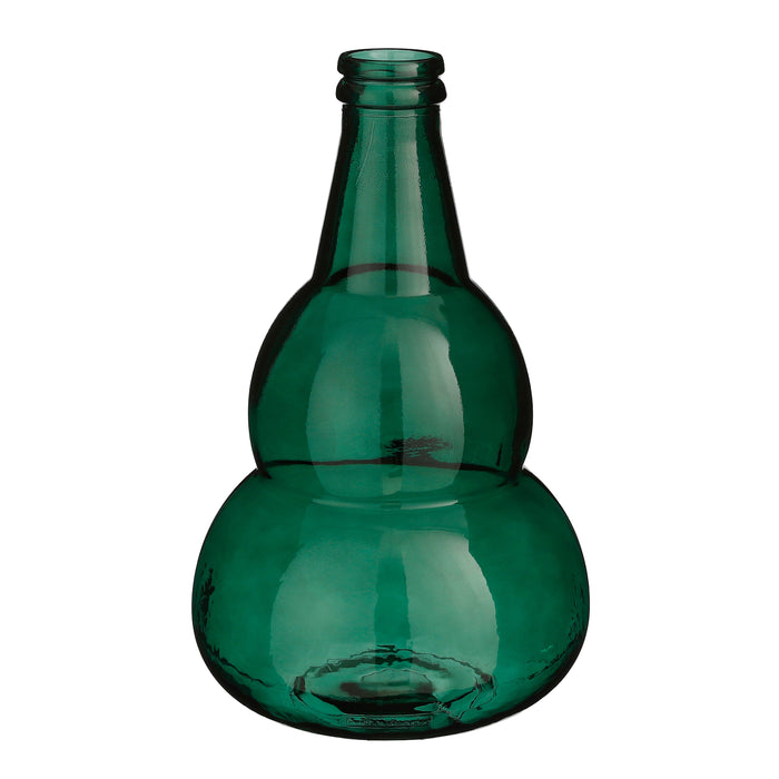 VASO BENITO D.28XH45CM VERDE TRASPARENTE