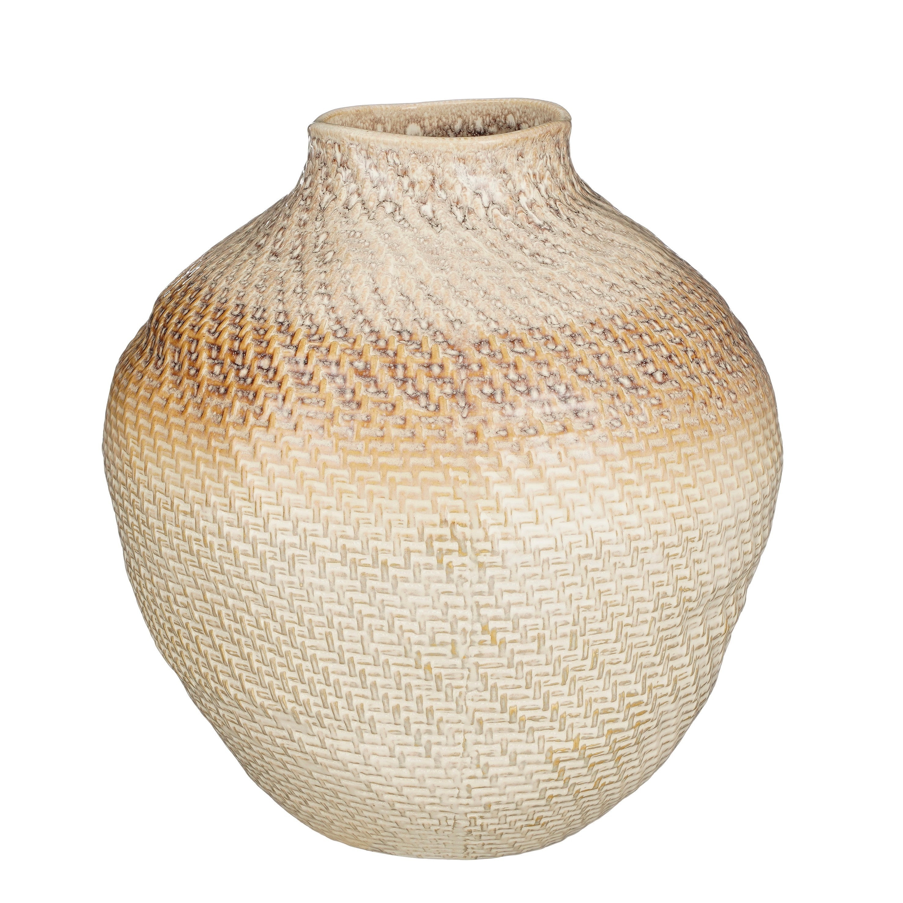 VASO FAYE D.38XH36CM MARRONE