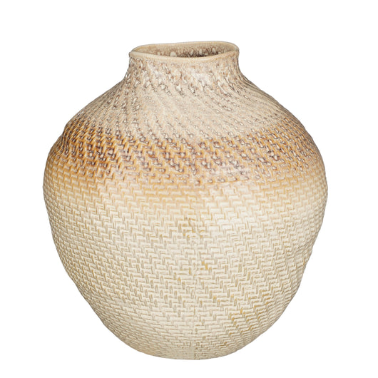 VASO FAYE D.38XH36CM MARRONE