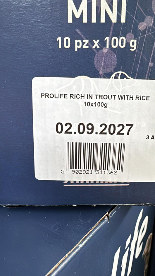 Prolife smart dog trota e riso mini. Confezione 10 bustine da 100 grammi.