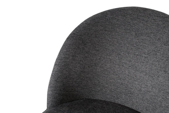 Set di due sgabelli rivestiti in tessuto e imbottiti