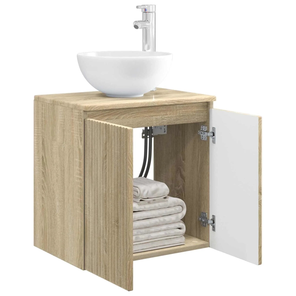 Mobile Lavabo da Parete Rovere Sonoma 49,5 x 35 x 63 cm 890384