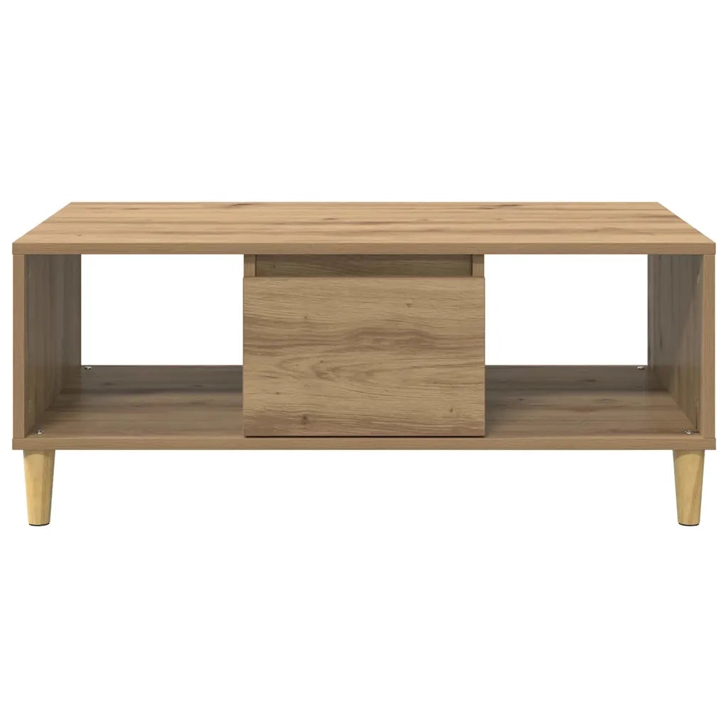Tavolino da salotto Rovere artigianale 90 x 50 x 26.5 cm