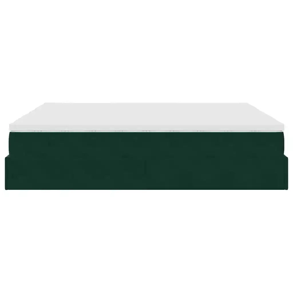 Struttura Letto Pouf con Materassi 200x200 cm Velluto