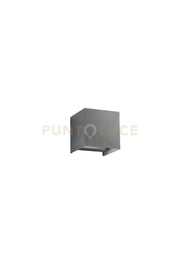 APPLIQUE BIEMISSIONE LED ALFA GRIGIO 20W 1800LM CCT 3000K / 4000K IP54 12X12X12CM