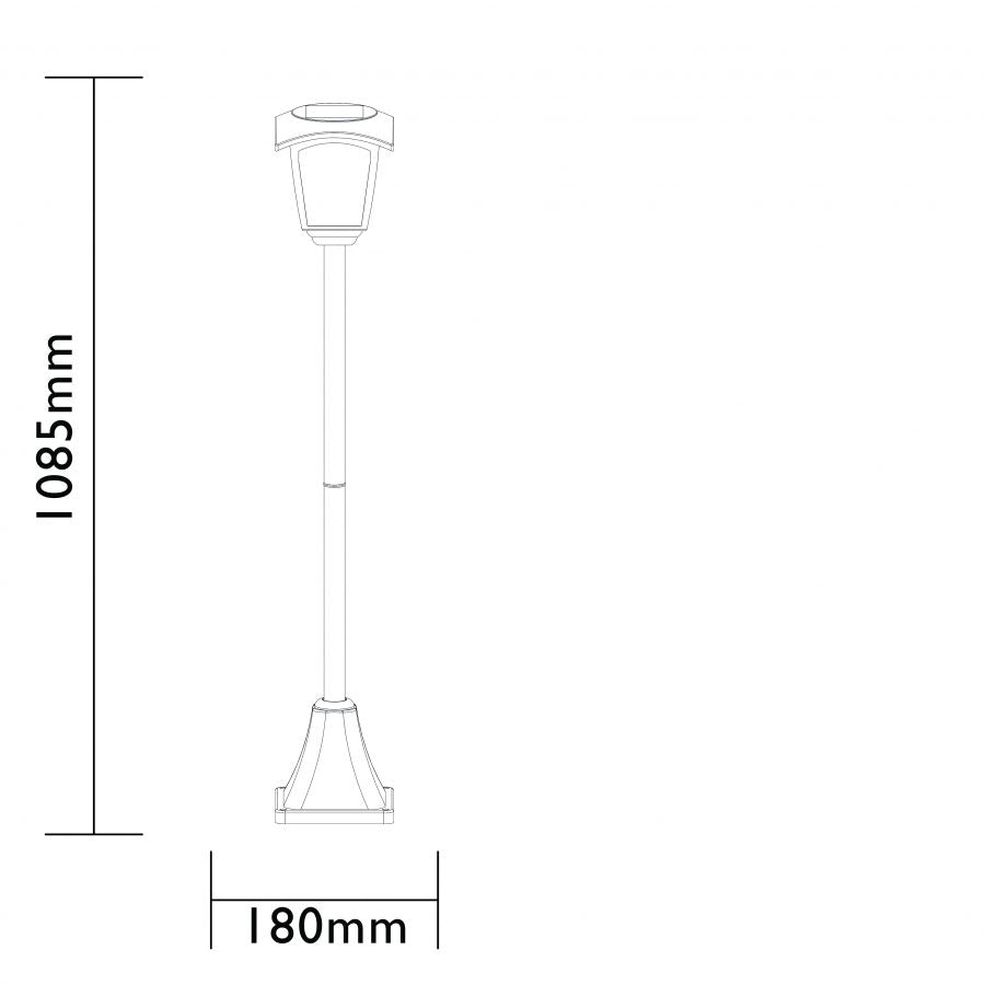 LAMPIONCINO A RICARICA SOLARE IBRIDO DA ESTERNO MINNESOTA LUXFORM
