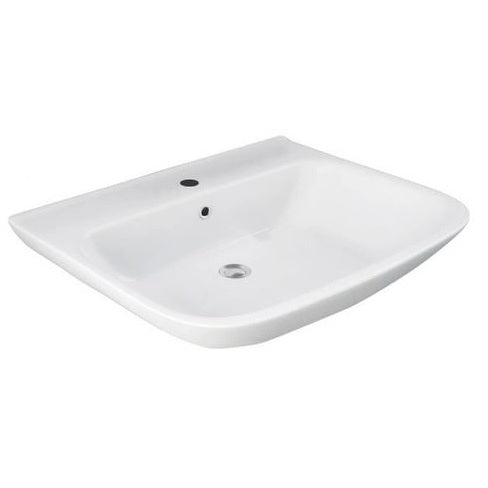 LAVABO RIVER CERAMICA BIANCA 65CM