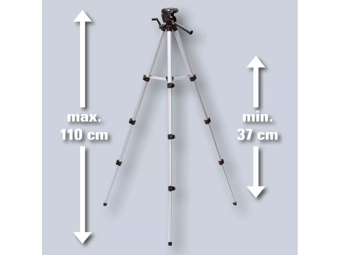 Treppiedi telescopico Einhell altezza 37-110cm attacco 1/4 custodia inclusa