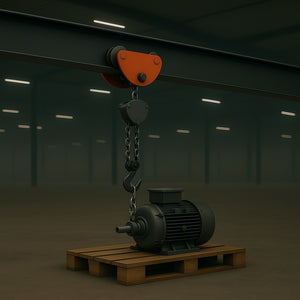 Carrello porta paranco a spinta Max 2000kg Regolabile 100-150mm