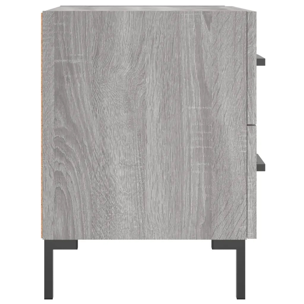 Comodino | Armadio da Notte | Mobiletto da notte Grigio Sonoma 40x35x47,5 cm in Legno Multistrato