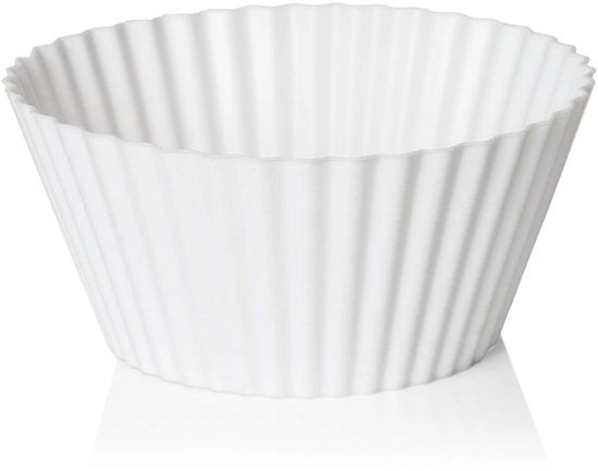 Cupcake in silicone - 7cm - 6 pezzi - lavabile in forno e in lavastoviglie - BPA libero