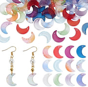 Accessori per gioielli - Halve Maan - 120 pezzi - Gabbie in vetro - Foglia d'oro - Crea gioielli - 12 colori