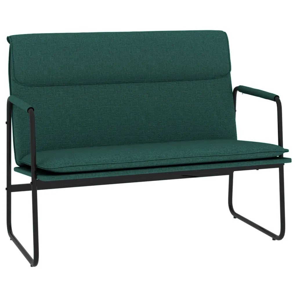 vidaXL Panca Verde Scuro 100x64x80 cm in Tessuto