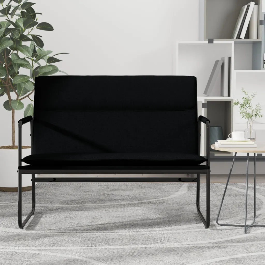 Panca Nera 100x64x80 cm in Tessuto 351353