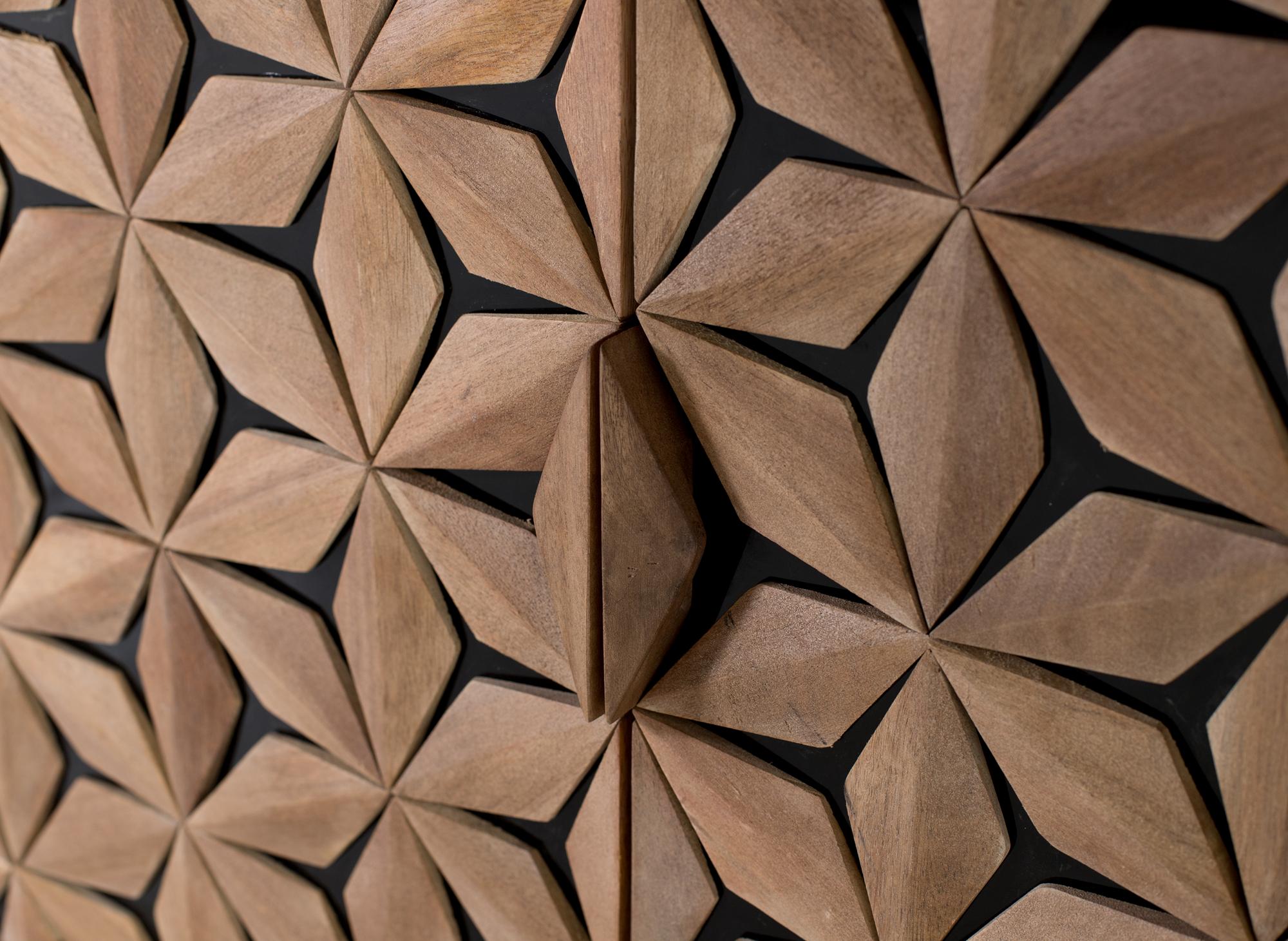 Credenza artigianale in legno di mango con 4 ante 220 cm