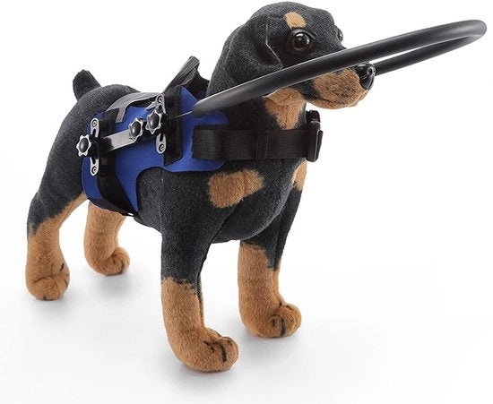 Cinghia per Cane Guidato - Adattatore Flessibile - Comodo e Respirabile - Adatto per Cani Ciechi - Prevenire Incidenti - Costruire la Fiducia