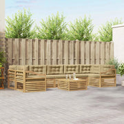 Set di divani da esterno 8 pcs Bianco e Beige 3390223