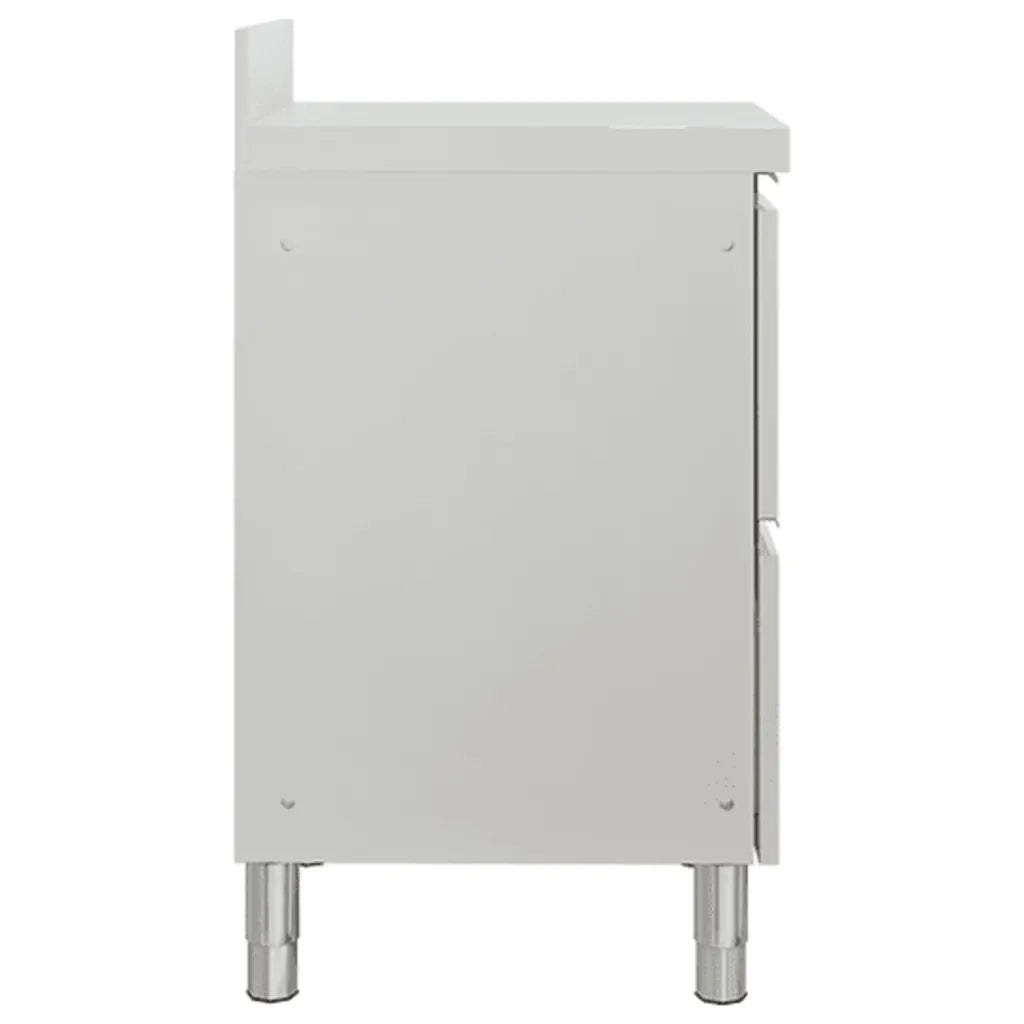 Mobiletto da cucina commerciale con 2 cassetti 50x60x96 cm 151178