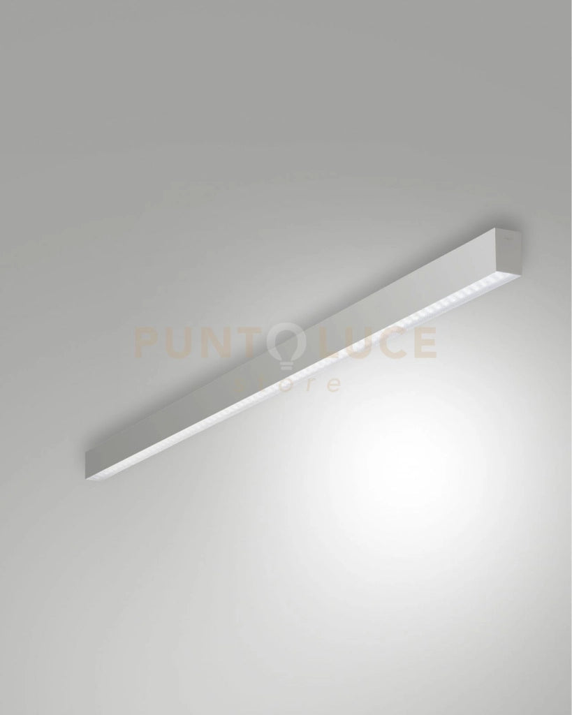 MILLET PLAFONIERA ALLUMINIO A LED 3000K 3380LM 23W PRISMATIC IP40 100CM DIMMERABILE DALI