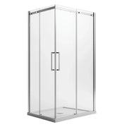 Box Doccia Rettangolare 90x110CM H200 Vetro Trasparente 8mm Destra con EasyClean mod. Prime Corner