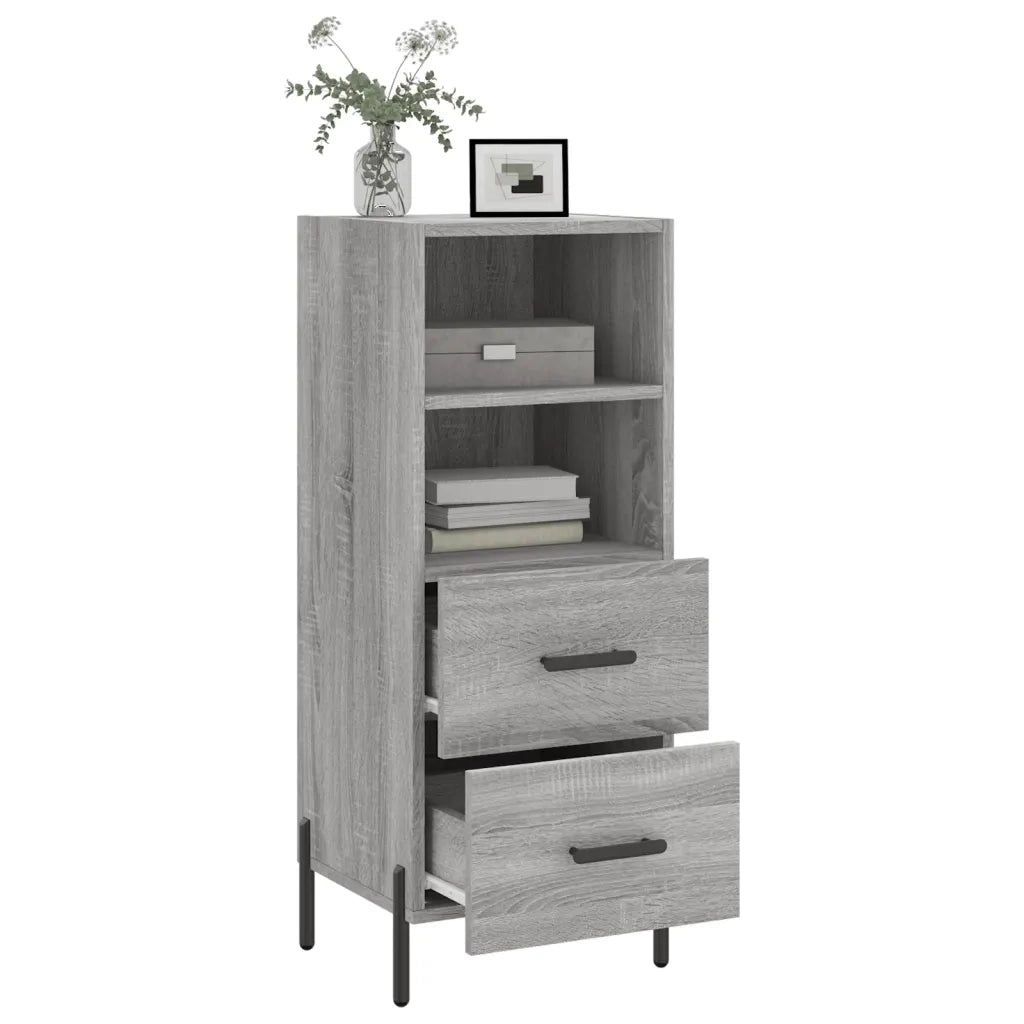 Credenza Grigio Sonoma 34,5x34x90 cm in Legno Multistrato 828682