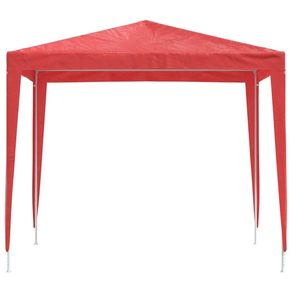 Tenda Party-Tenda da festa 250 x 250 x 240 cm Rosso PE e Acciaio