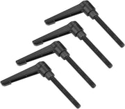 Manubrio regolabile 4ST M8 in acciaio inox per applicazioni di saldatura e pressofusione (Nero) 40 MM