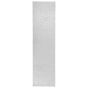 Tappeto Rettangolare Grigio chiaro in Tessuto Jacquard 80 x 300 cm