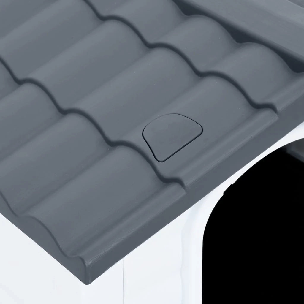 Cuccia per cani 90,5 x 68 x 66 cm Polipropilene grigio 02_0043461
