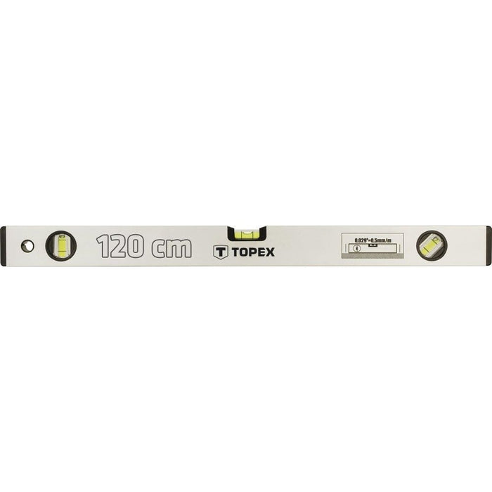 Topex 29c305 livella in allumini nio, 120 cm, 3 bolle