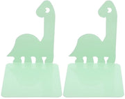 Sostegni per libri animali di forma rettiloide per bambini per pannelli libreria sostegni libri in metallo con base verde facile da installare e trasportare