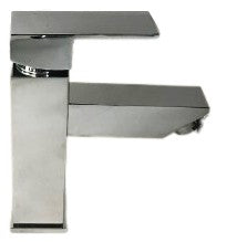 Rubinetto miscelatore quadrato per lavabo design moderno squadrato