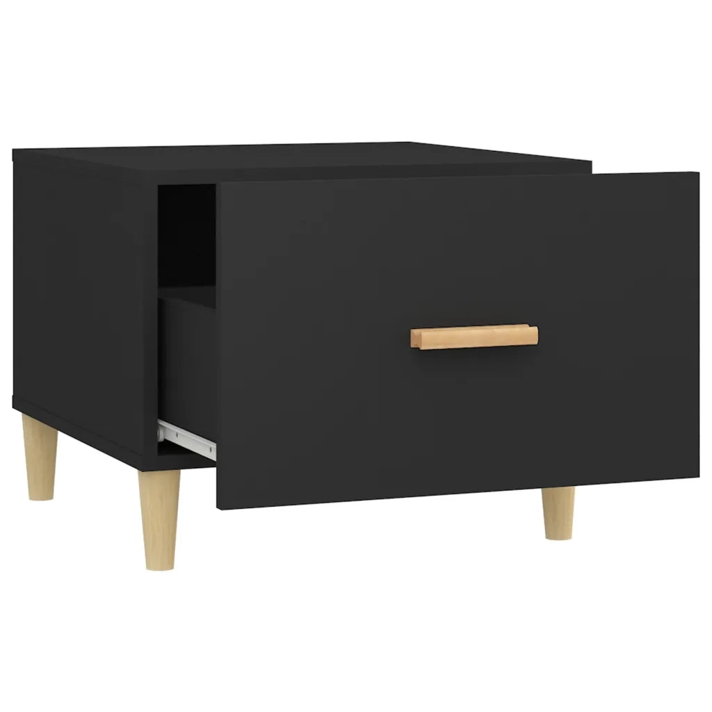 Tavolini da Salotto 2 pz Neri 50x50x40 cm Legno Multistrato