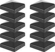 Dop per parete di sostegno quadrato a piramide 10x 91mm nero