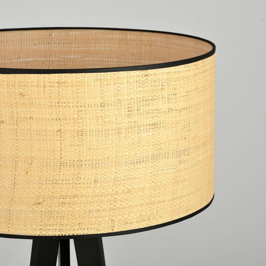 Piantana Moderno Drago Acciaio Nero Marrone 1 Luce E27 Ip20